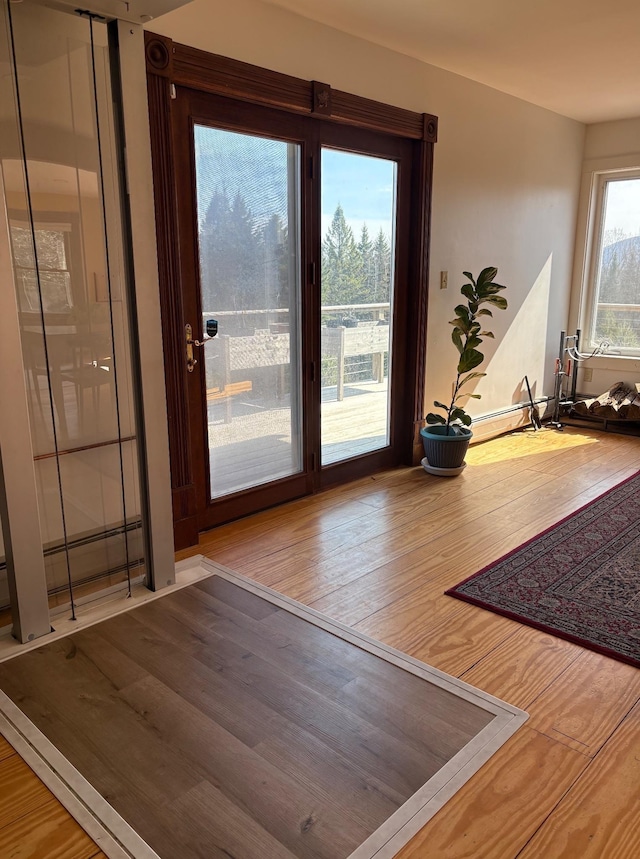1202 Cotton Rd, Lyndon, VT 05851 - doorway with wood finished floors
