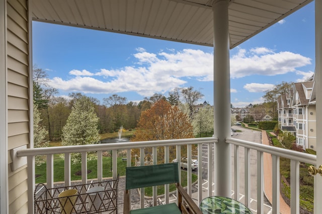 view of balcony