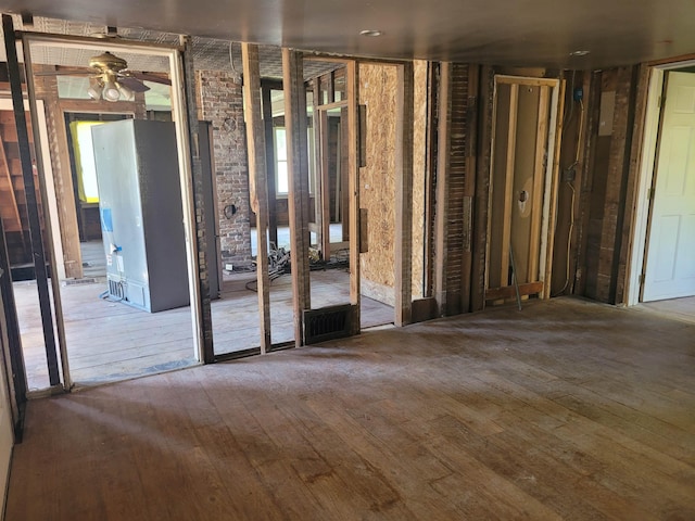 70 Bridge St, Hillsborough, NH 03244 - miscellaneous room with hardwood / wood-style floors and ceiling fan