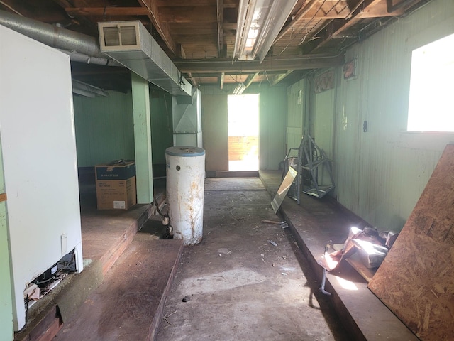 70 Bridge St, Hillsborough, NH 03244 - basement with gas water heater