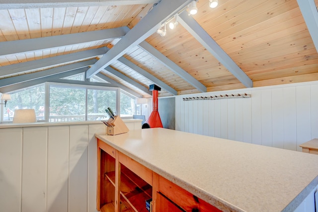 bonus room featuring wood ceiling