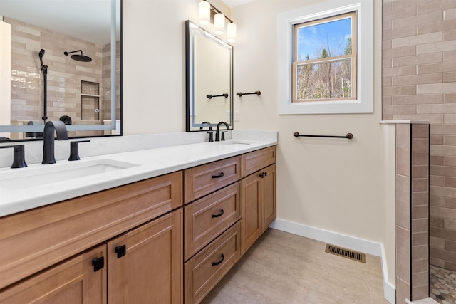 LOT22 Compass Point Rd, Thornton, NH 03285 - full bathroom with double vanity and a tile shower