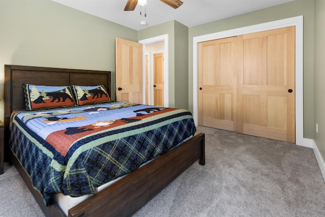 LOT22 Compass Point Rd, Thornton, NH 03285 - bedroom featuring carpet, a ceiling fan, and a closet
