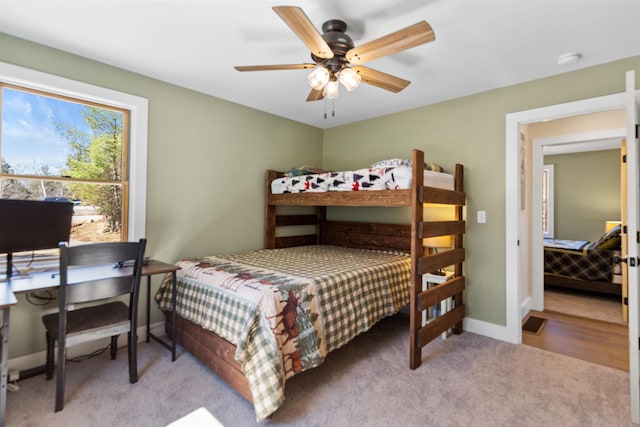 LOT22 Compass Point Rd, Thornton, NH 03285 - bedroom featuring carpet, a desk, and a ceiling fan