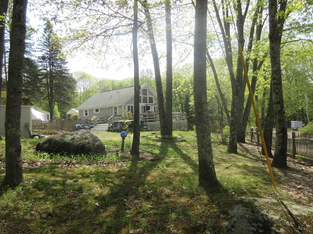 14 Morgan Rd, Hillsborough, NH 03244 - view of yard featuring fence