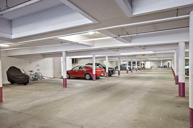 view of parking deck
