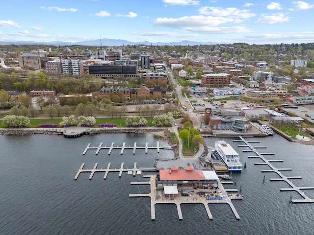 40 College St Unit 210, Burlington, VT 05401 - aerial view of a water and mountain view
