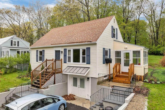 74 Pine St, Rollinsford, NH 03869 - view of front of home with a shingled roof