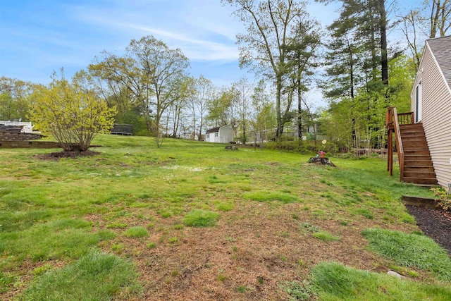 17 Dyson Dr, Salem, NH 03079 - view of green lawn with stairway