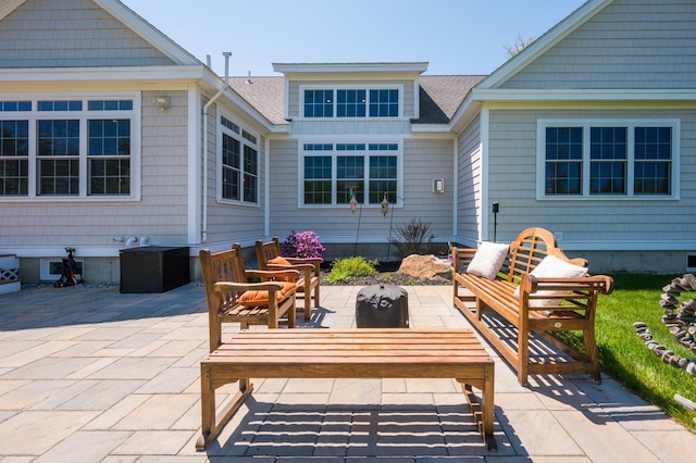 view of patio / terrace with an outdoor hangout area