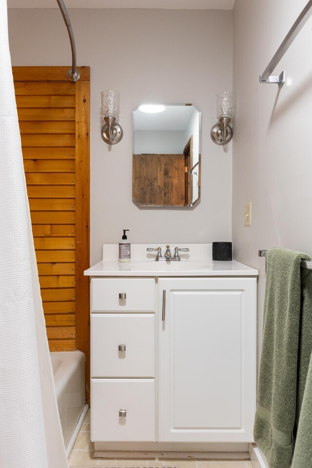 67 Birch Tree Ln, Fayston, VT 05673 - bathroom with vanity and shower / tub combo