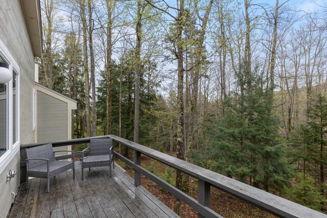 67 Birch Tree Ln, Fayston, VT 05673 - view of wooden deck