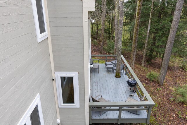 67 Birch Tree Ln, Fayston, VT 05673 - view of wooden deck