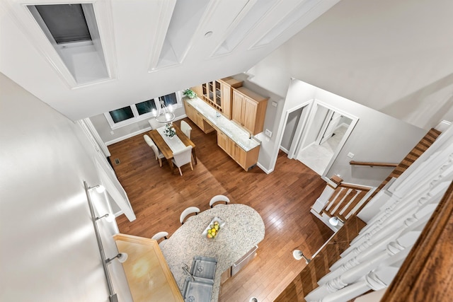 living room featuring hardwood / wood-style floors