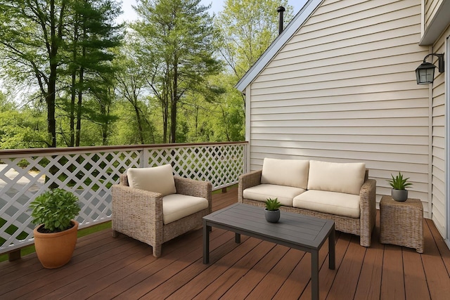 52 Ridgewood Dr Unit 14C, Atkinson, NH 03811 - wooden deck with outdoor lounge area
