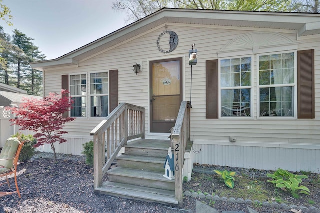 view of manufactured / mobile home
