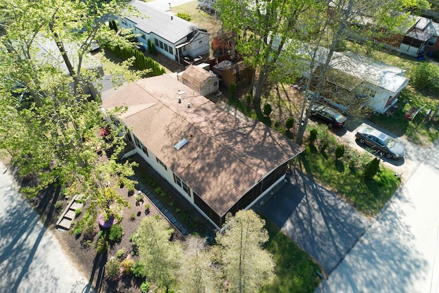 view from above of property