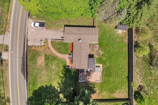 view from above of property