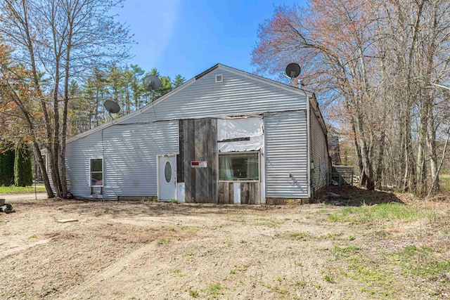 view of back of property