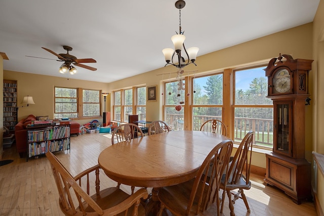 153 Wood Rd, Middlesex, VT 05682 - dining space featuring light wood-type flooring and ceiling fan