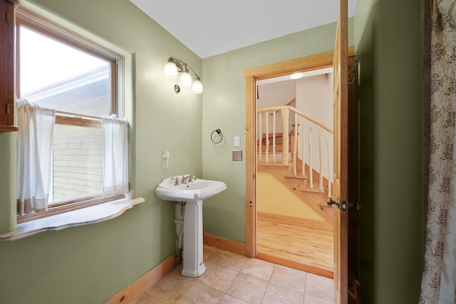 153 Wood Rd, Middlesex, VT 05682 - bathroom featuring tile patterned flooring and baseboards