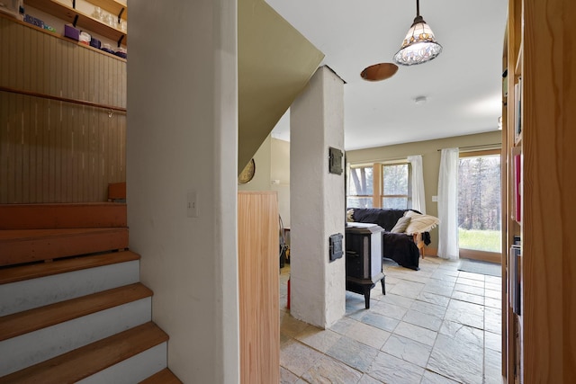 153 Wood Rd, Middlesex, VT 05682 - staircase with stone tile floors
