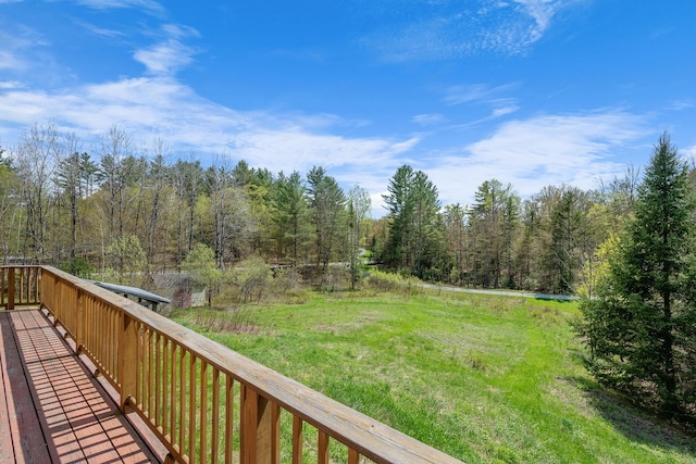 153 Wood Rd, Middlesex, VT 05682 - deck with a wooded view