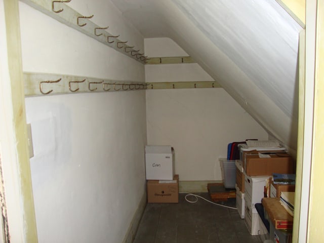 view of storage area