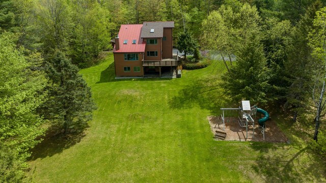 644 Methodist Hill Rd, Enfield, NH 03748 - view from above of property with a forest