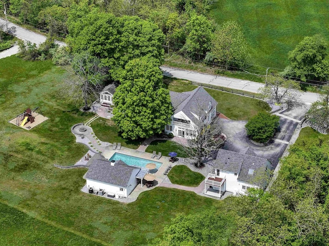 28-28A Ridge Rd, Hollis, NH 03049 - view from above of property featuring a pool area