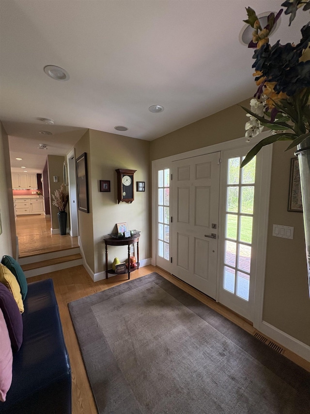 28-28A Ridge Rd, Hollis, NH 03049 - entryway featuring baseboards and wood finished floors