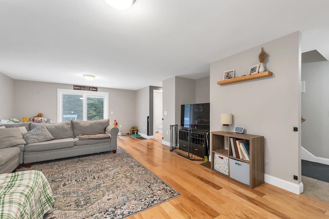 268 Lesmerises Rd, Loudon, NH 03307 - living room featuring light wood-style floors and baseboards