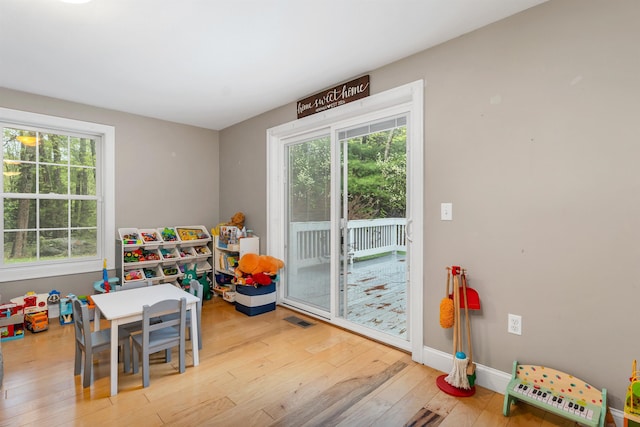 268 Lesmerises Rd, Loudon, NH 03307 - game room with wood-type flooring