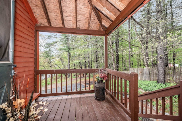 view of deck