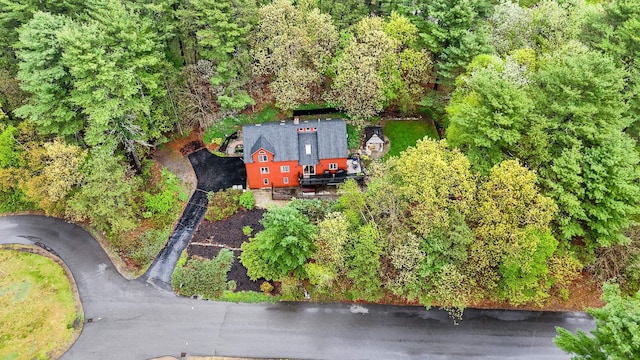 view from above of property