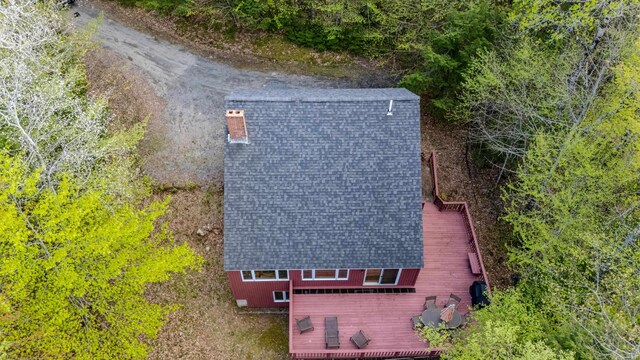 view from above of property