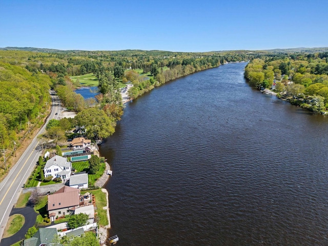 1385 Front St, Manchester, NH 03102 - bird's eye view of a nearby body of water and a forest