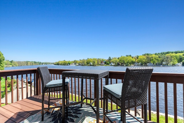 1385 Front St, Manchester, NH 03102 - deck with a water view