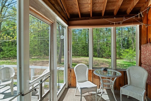 sunroom with healthy amount of natural light
