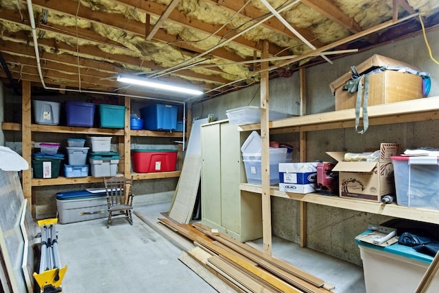 view of storage
