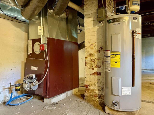 516 Hall St, Bow, NH 03304 - utilities with electric water heater and heating unit