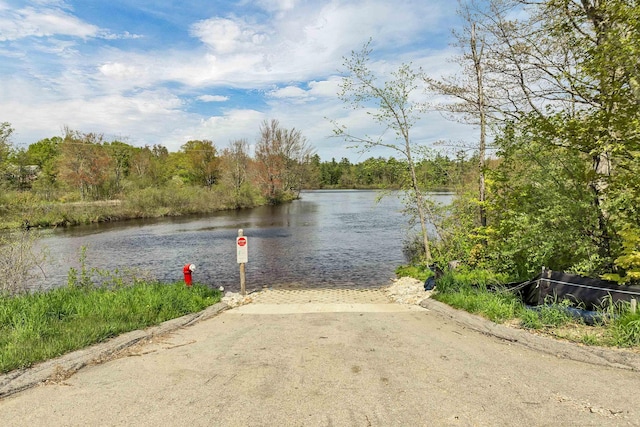 water view featuring a boat ramp
