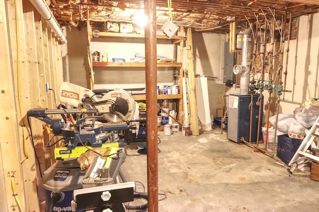 unfinished below grade area with electric panel
