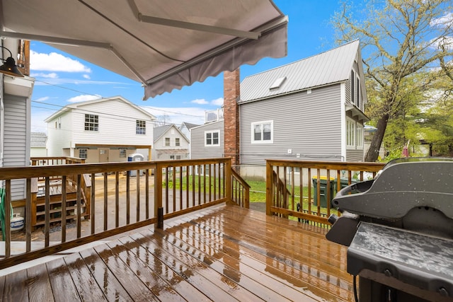 deck featuring a residential view