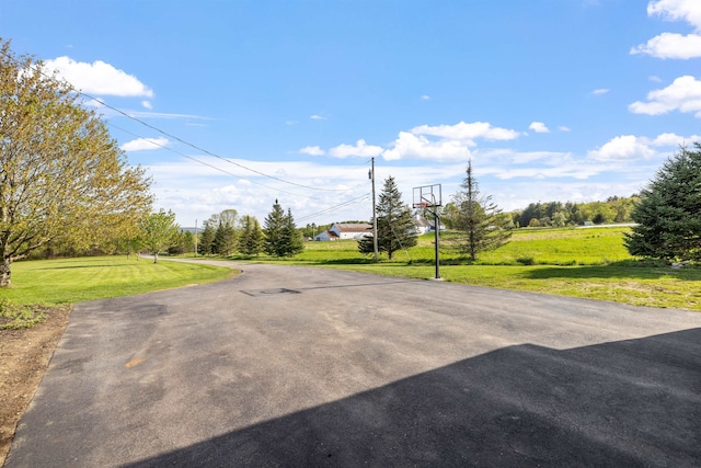 view of asphalt road