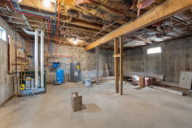 121 Ridge Ln, Westmore, VT 05860 - basement featuring water heater and a water pressure tank