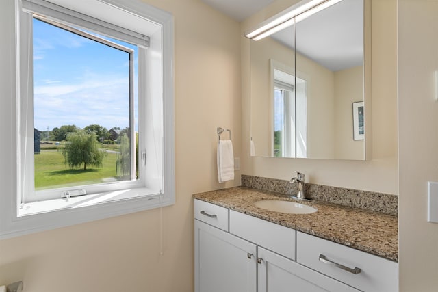 bathroom featuring vanity