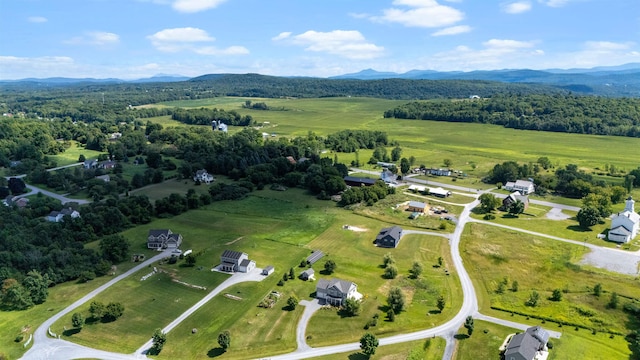view of rural area with mountains
