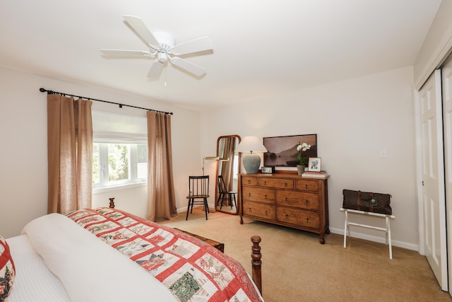 203 Straw Hill Rd, Manchester, NH 03104 - bedroom featuring a closet, light carpet, and baseboards