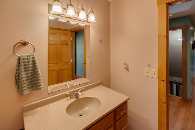 273 Berkshire Rd, Lisbon, NH 03585 - bathroom with vanity and wood finished floors